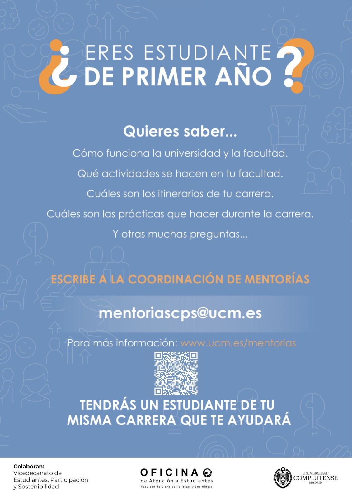 ¿Empiezas este curso en la Facultad? Conoce el Programa de Mentorías